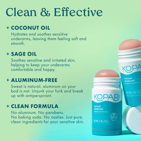 Déodorant Kopari au Coco, vue de côté montrant la texture