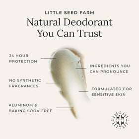 Déodorant Little Seed Farm avec spatule en bois