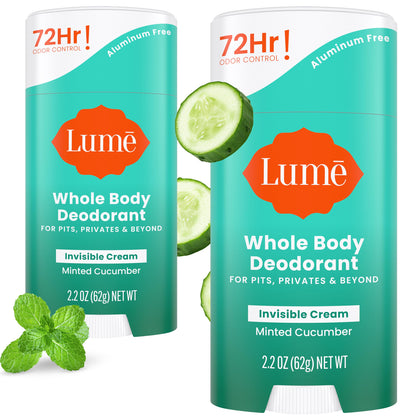 Déodorant Lume crème stick 2,2 oz au concombre mentholé vue avant