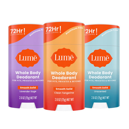 Déodorant Lume stick solide 2,6 oz avec packaging