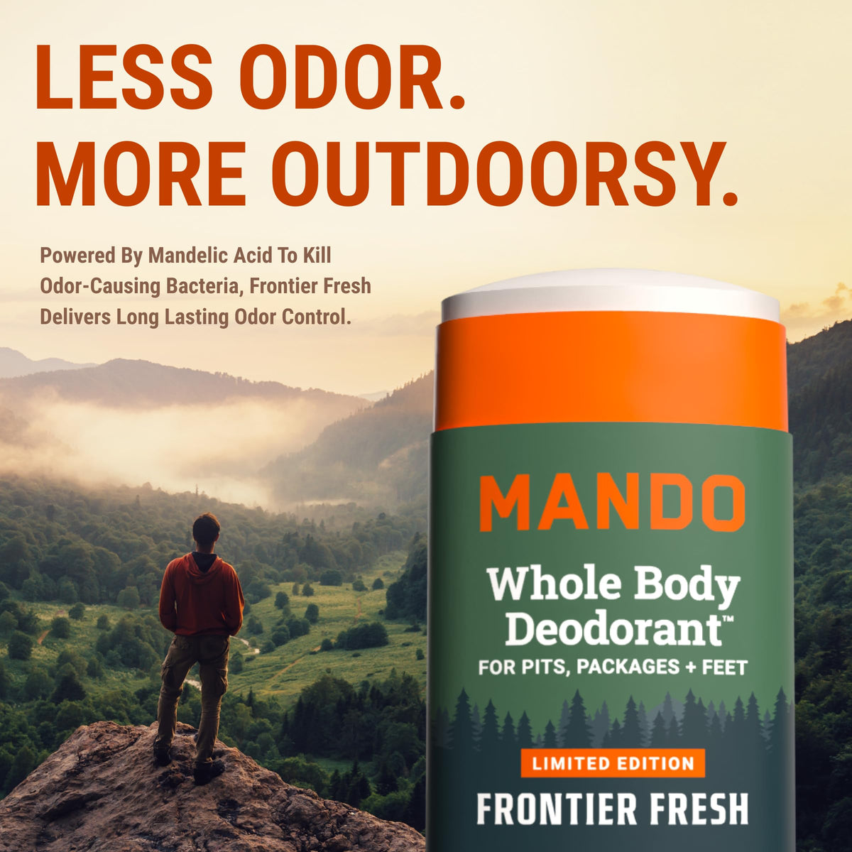 Déodorant Mando avec description du parfum