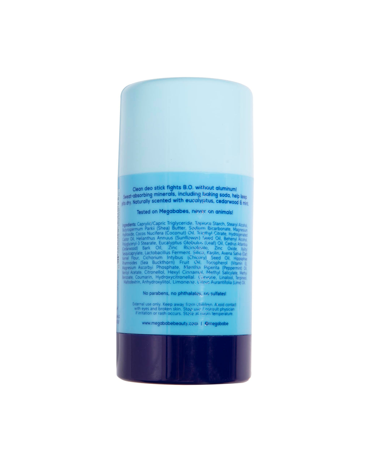 Déodorant Megababe Geo Eucalyptus Menthe dans un cadre de salle de bain