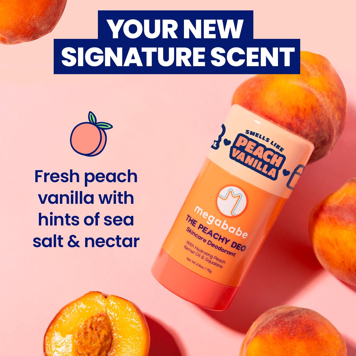 Déodorant Megababe Peachy Deo 72H avec emballage