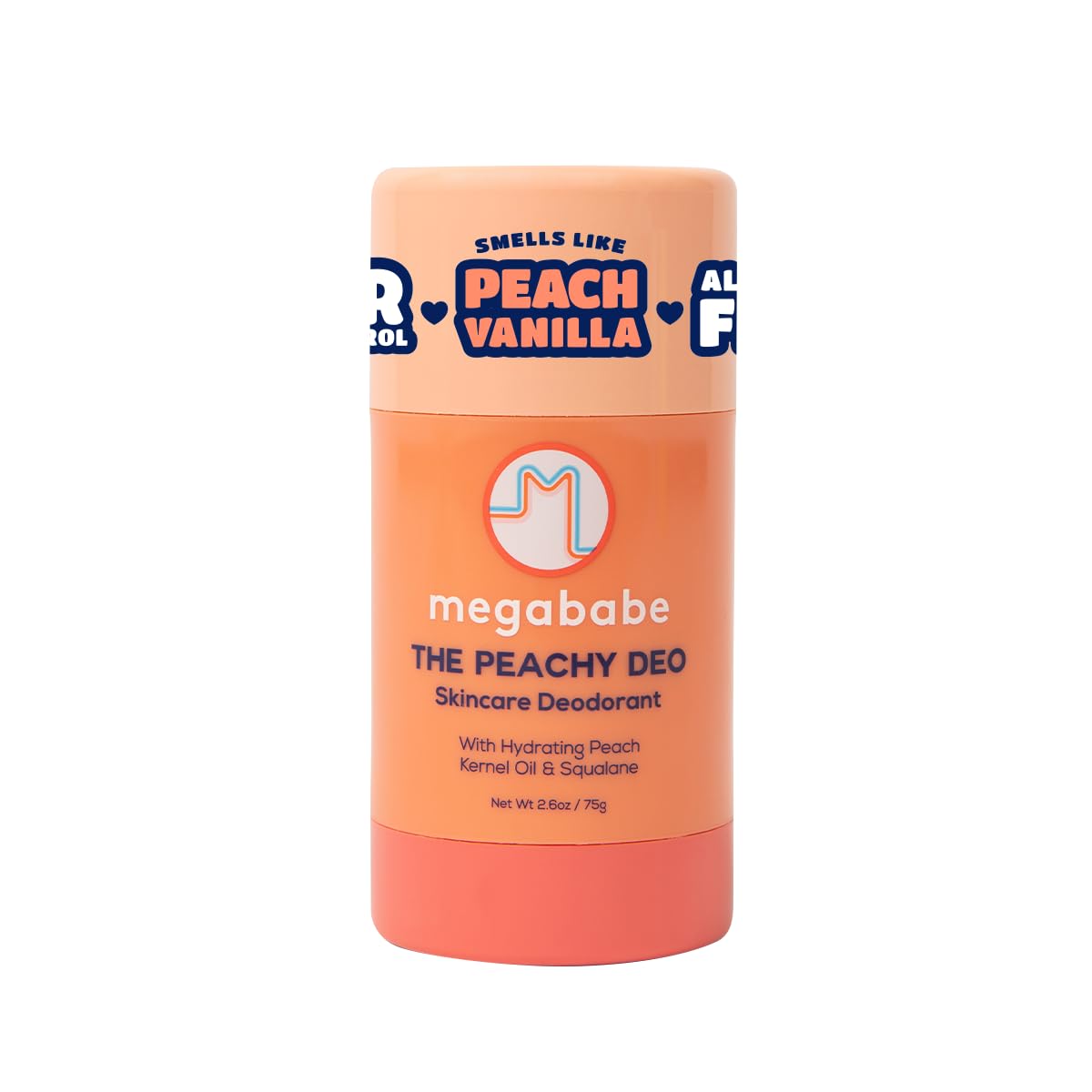 Déodorant Megababe Peachy Deo 72H Protection Peche-Vanille vue avant