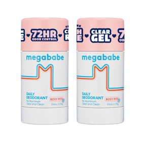 Déodorant Megababe Rosy Pits 2-Pack avec senteur rose