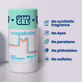 Déodorant Megababe Soapy Pits 132g ouverture