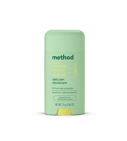 Déodorant Method Daily Zen 75g vue avant avec parfum frais de concombre