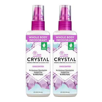Déodorant minéral Crystal Essence spray 4 fl oz, vue avant