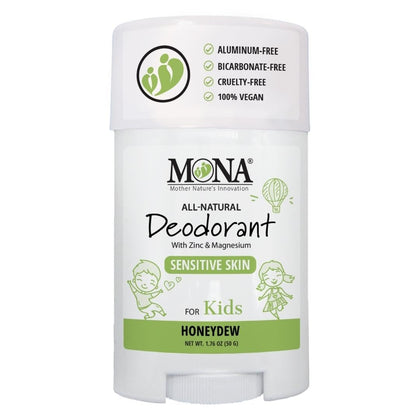 Déodorant MONA 100% naturel pour enfants, vue de face