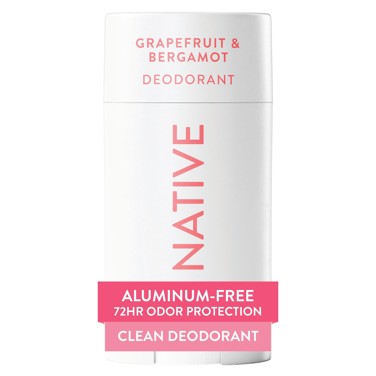 Déodorant Native 120g, vue avant avec parfum Agrumes & Bergamote