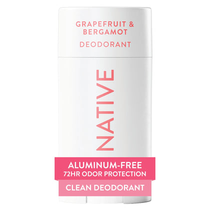 Déodorant Native 120g, vue avant avec parfum Agrumes & Bergamote