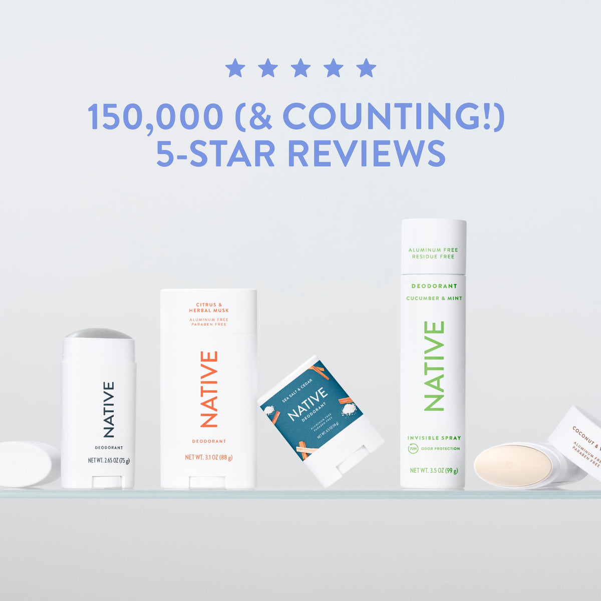 Déodorant Native 72H, en usage quotidien