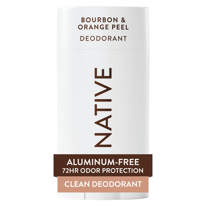 Déodorant Native 72h modèle avant avec parfum Bourbon & Écorce d'Orange