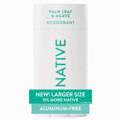 Déodorant Native Aluminium Free 3.1 oz stick, parfum Feuille de Palmier & Agave, vue de face