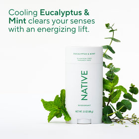 Déodorant Native Aluminium Free Eucalyptus & Menthe stick en application