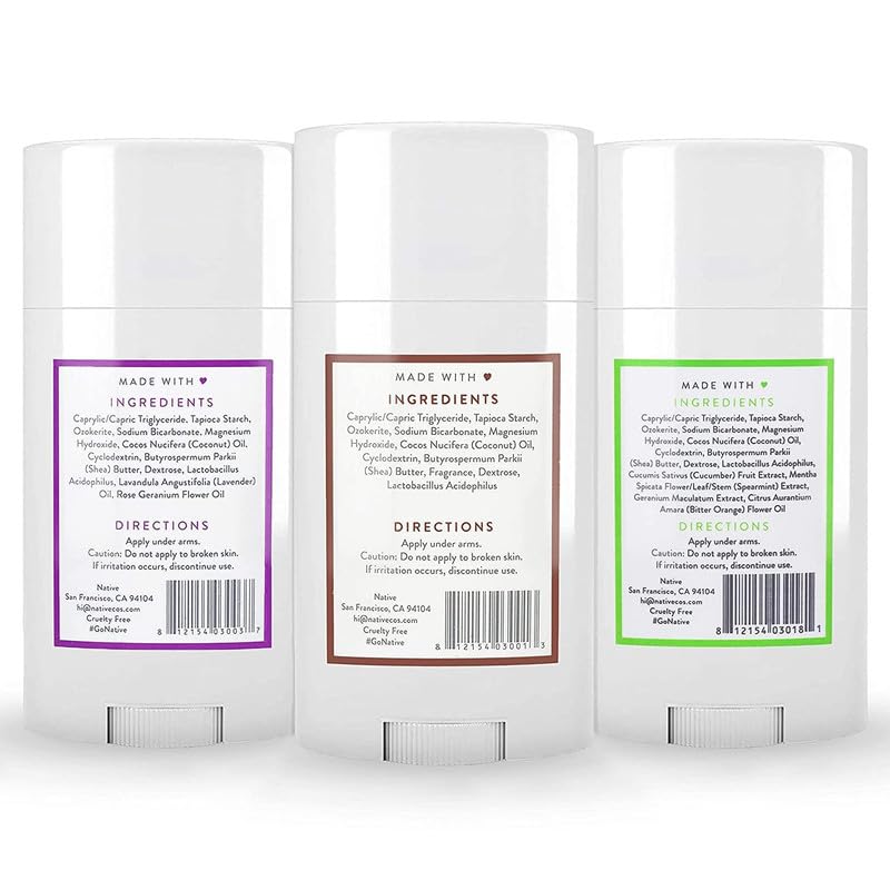 Déodorant Native présentation avec packaging attractif