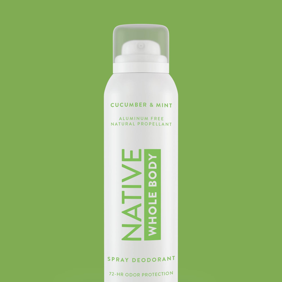 Déodorant Native spray côté avec étiquette