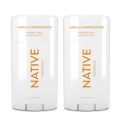 Déodorant Native Vanille et Bois de Santal 240g, packaging avant