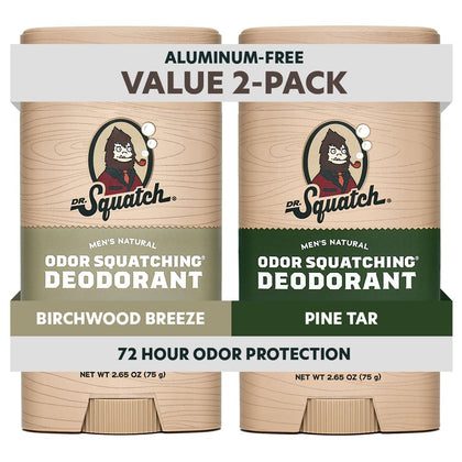 Déodorant naturel Dr. Squatch 2-pack avec senteur de résine de pin
