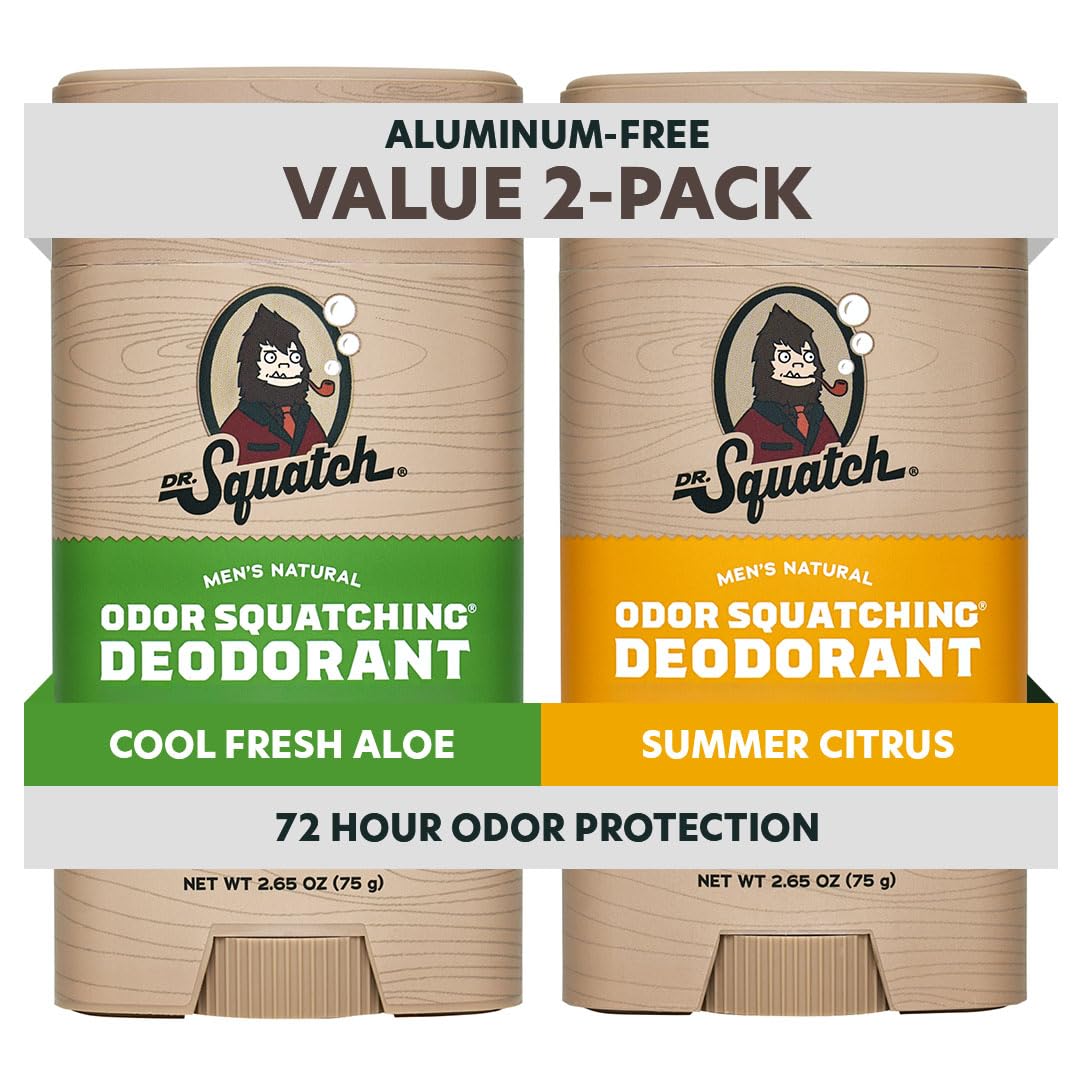 Déodorant naturel Dr. Squatch stick 2-pack devant