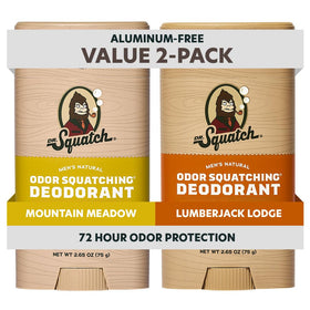 Déodorant naturel Dr. Squatch stick 2-pack vue de face