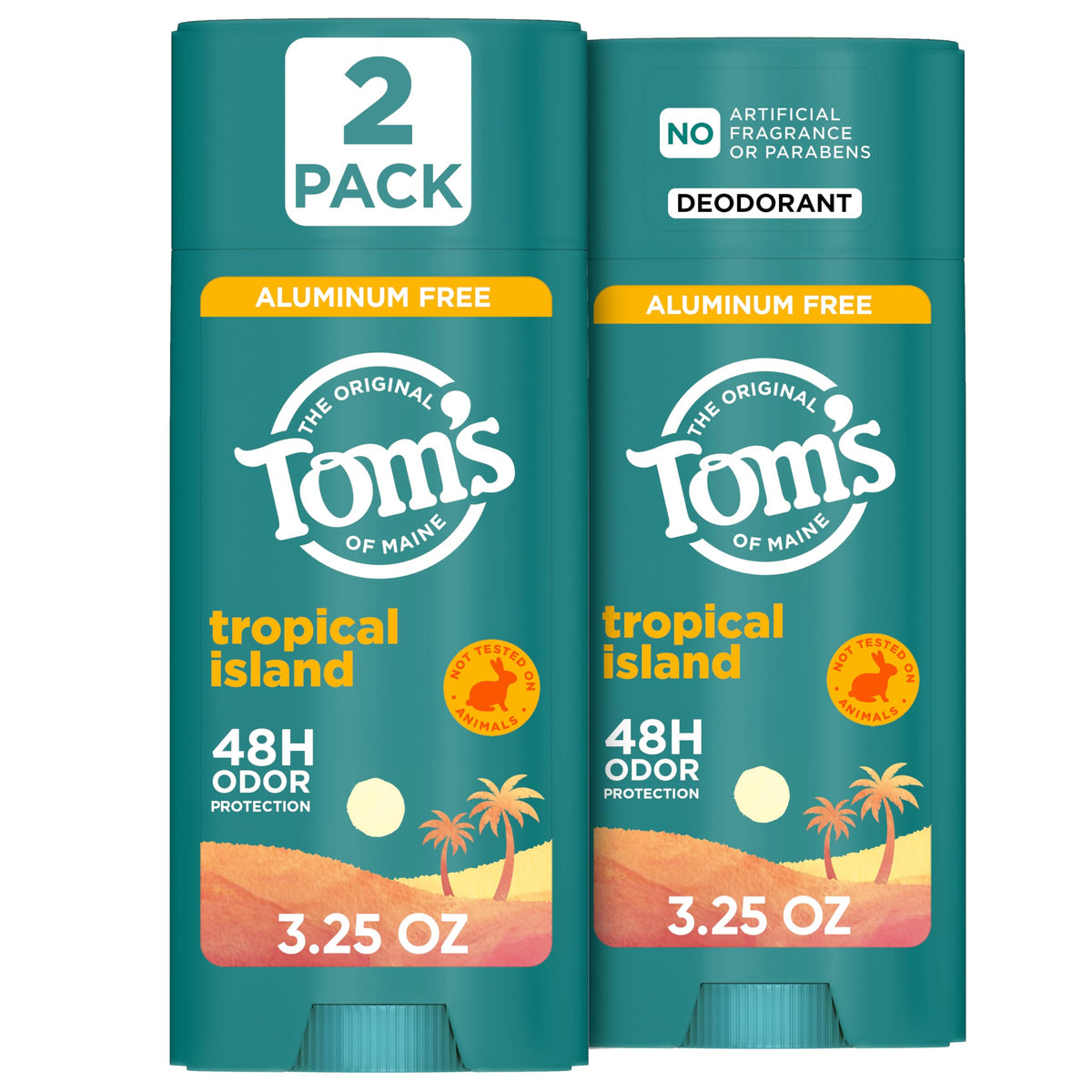 Déodorant naturel Tom's of Maine Tropical Island 3,25 oz vue avant