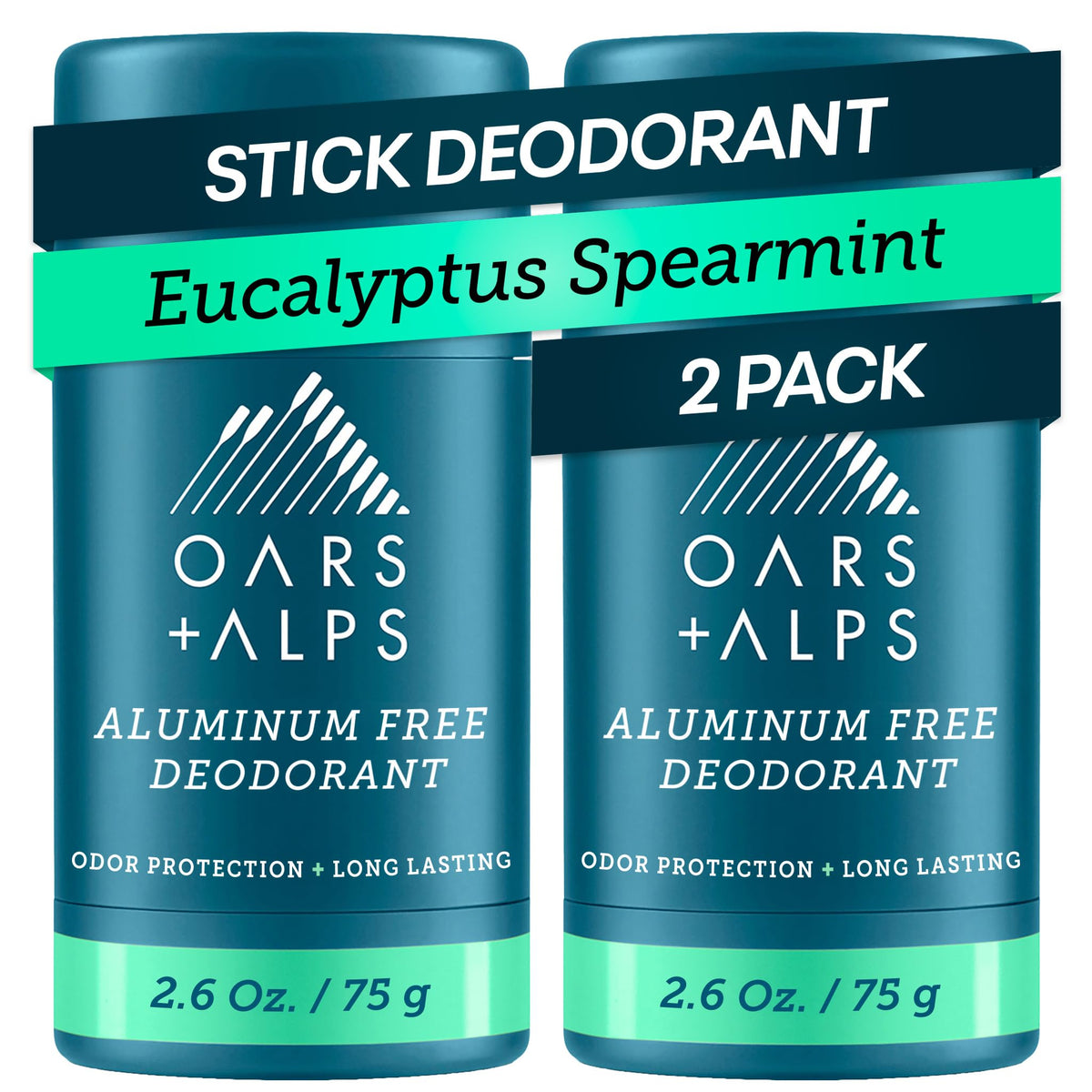 Déodorant Oars + Alps aluminium free 2pk, vue avant