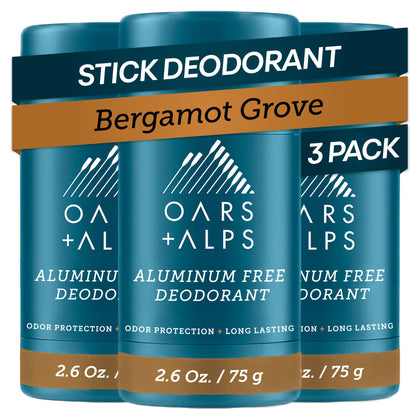 Déodorant Oars + Alps Aluminium Free 3pk 2,6oz vue de devant