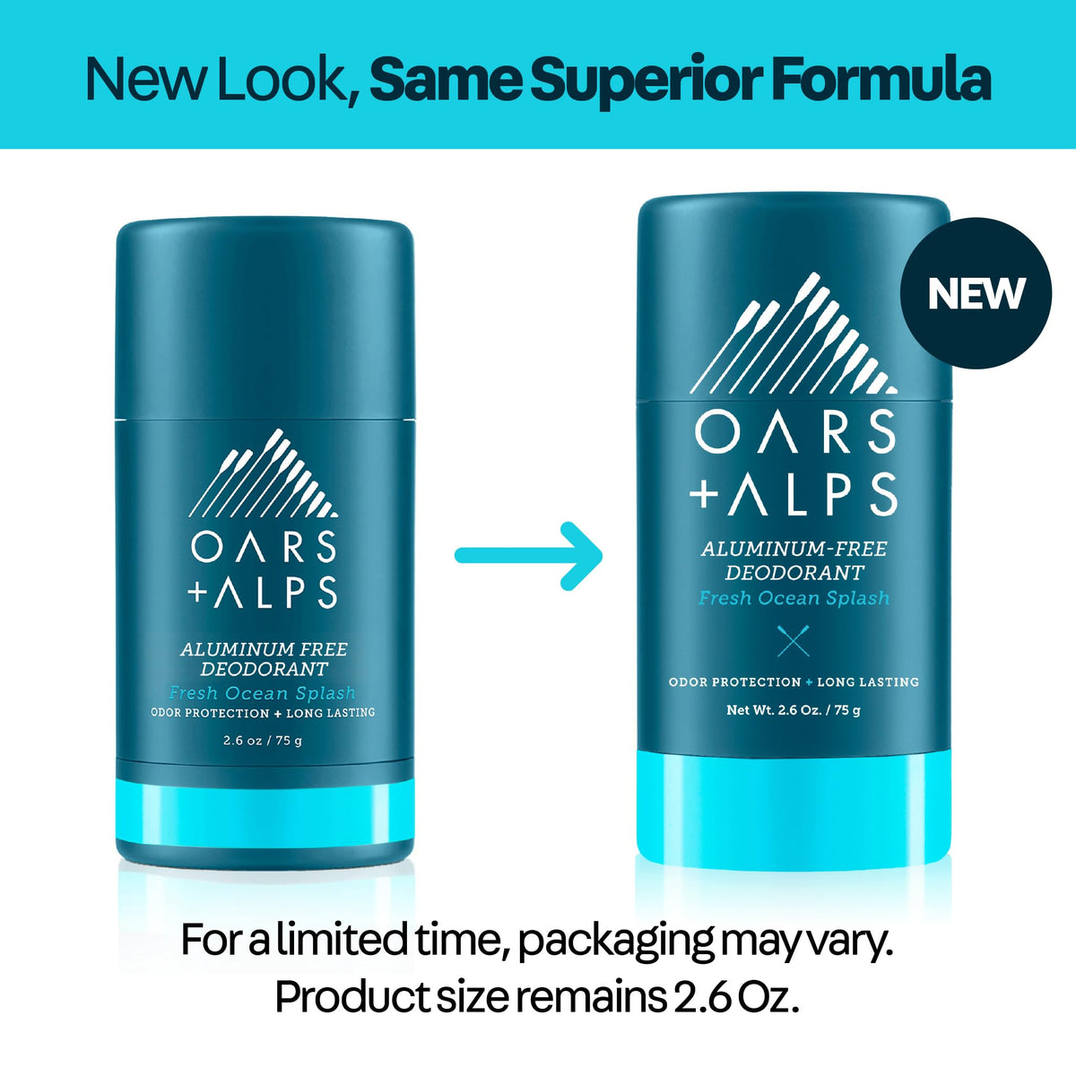 Déodorant Oars + Alps aluminium free 3pk côté