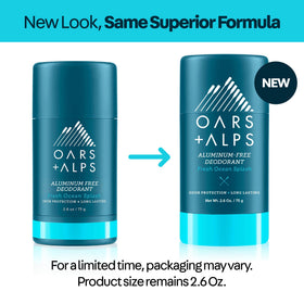 Déodorant Oars + Alps aluminium free 3pk côté