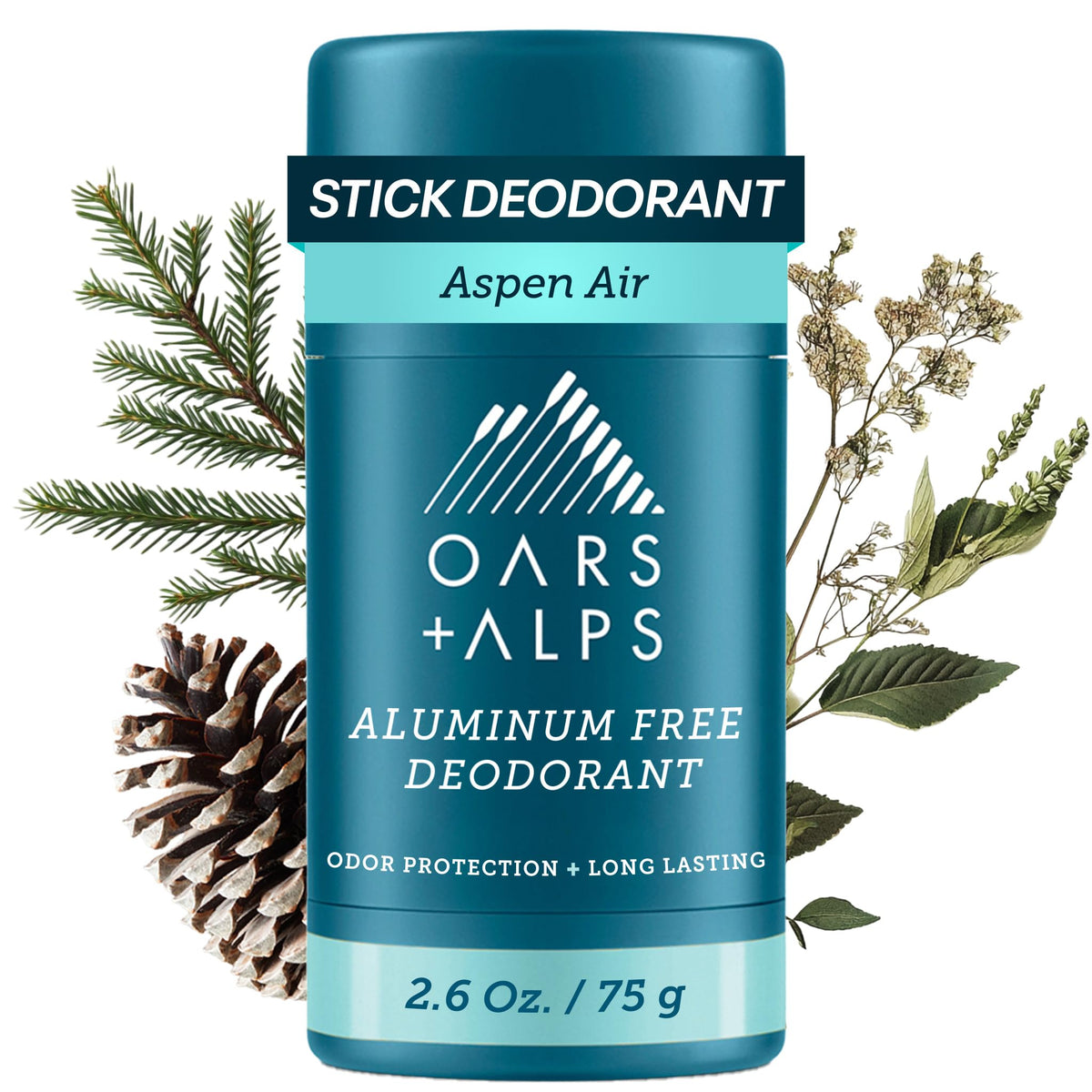 Déodorant Oars + Alps aluminium free 75g, vue de face