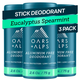 Déodorant Oars + Alps aluminium free, pack de 3, vue de face