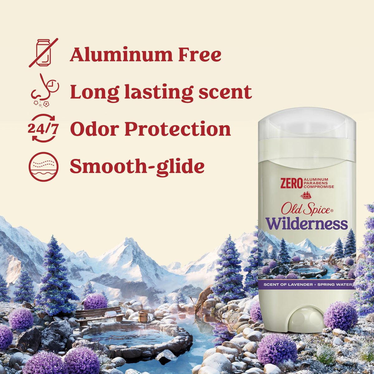 Déodorant Old Spice 410g avec application transparente