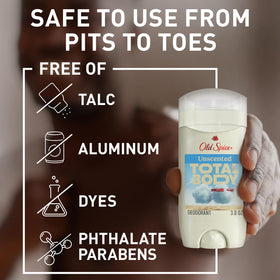 Déodorant Old Spice Corps Total au toucher