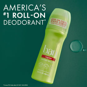 Déodorant roll-on Ban invisible sur fond blanc