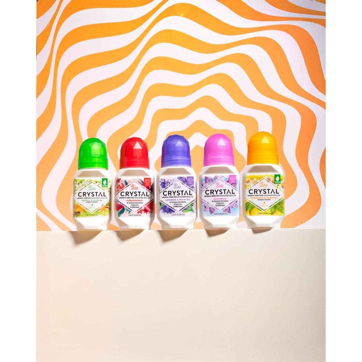 Déodorant Roll-On Crystal Essence en usage quotidien
