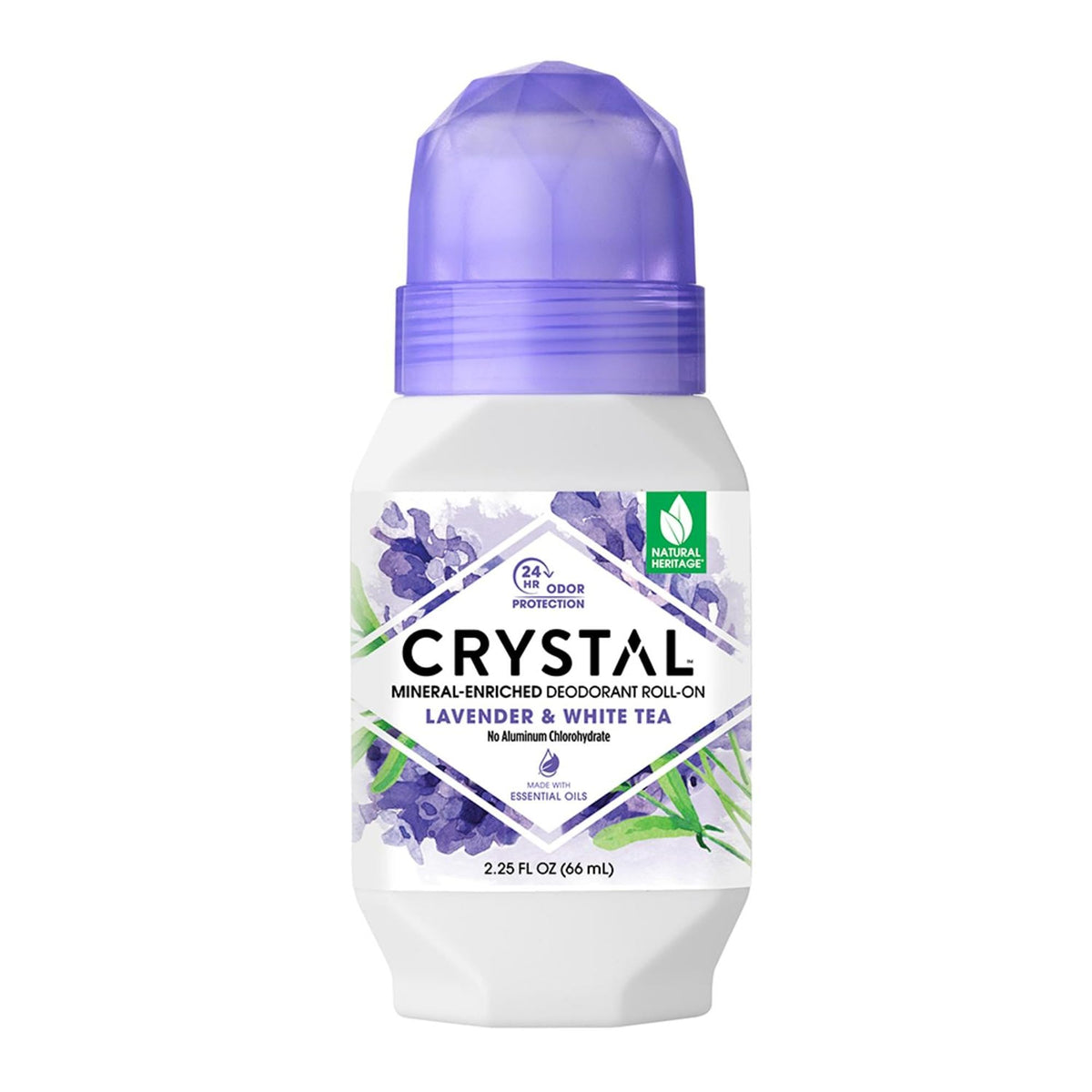 Déodorant Roll-On Crystal Essence Lavande 80g vue avant