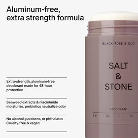 Déodorant Salt & Stone aluminium-free dans sa boîte
