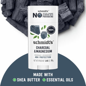 Déodorant Schmidt's Charbon & Magnésium application sur peau