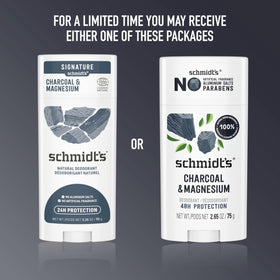 Déodorant Schmidt's Charbon & Magnésium échantillon de texture