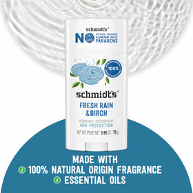 Déodorant Schmidt's Fresh Rain & Birch 240g vue arrière