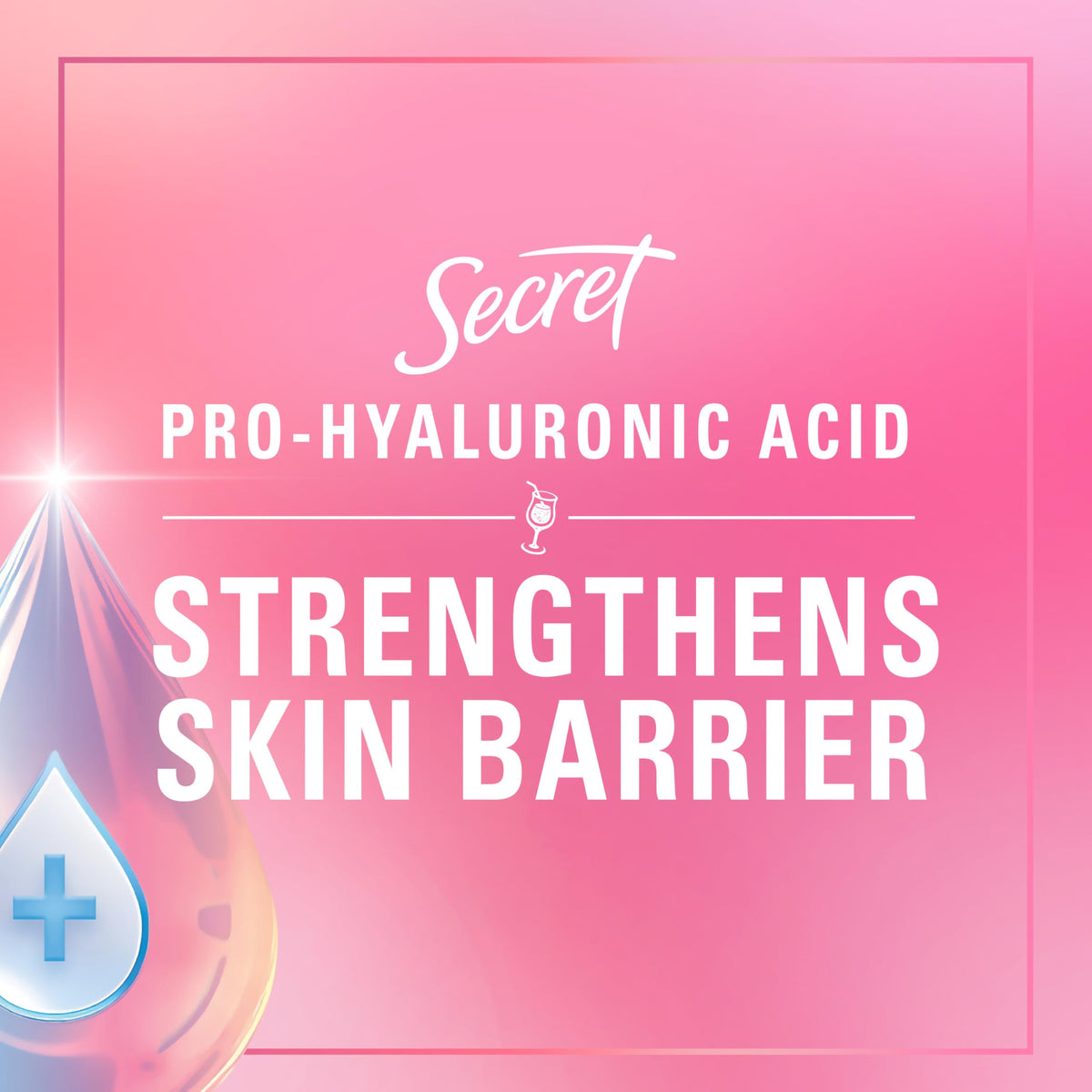 Déodorant Secret 72H Framboise 118g application sur la peau