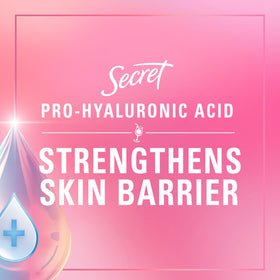 Déodorant Secret 72H Framboise 118g application sur la peau