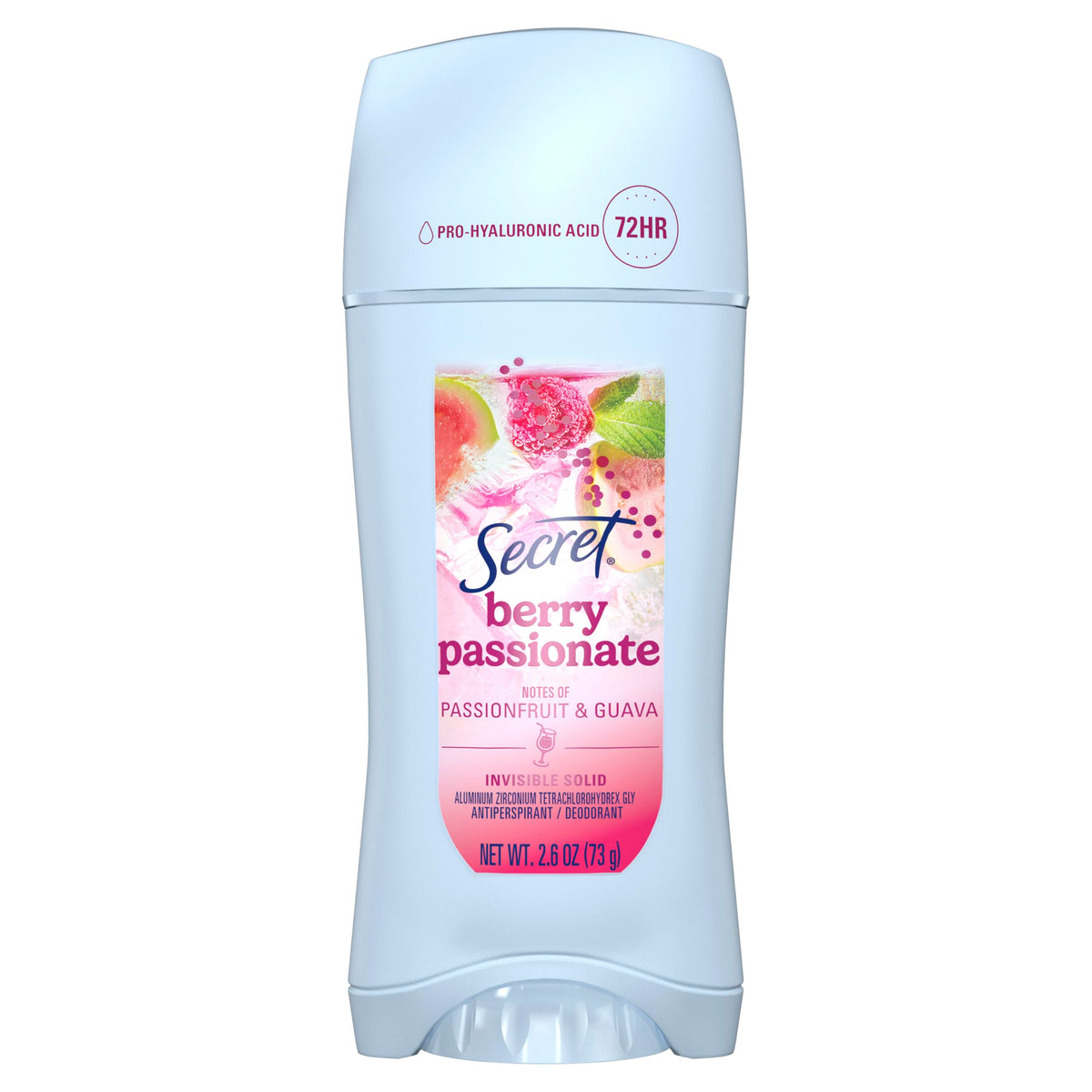 Déodorant Secret 72H Framboise 118g vue de face