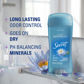 Déodorant Secret 72h Gel Transparent 109g vue de dos