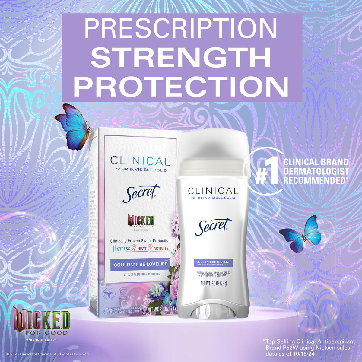 Déodorant Secret 72h parfum framboise et bulles