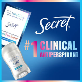Déodorant Secret 72h placé sur une coiffeuse