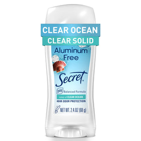 Déodorant Secret Aluminium Free 115g en vue de face