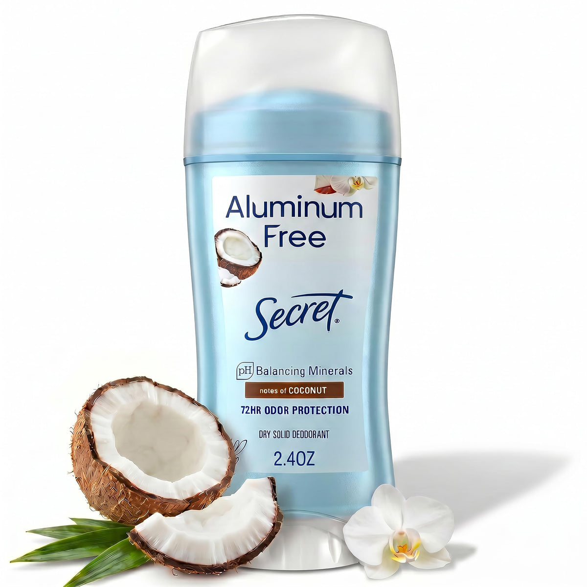 Déodorant Secret Aluminium Free Femme 110g vue de face