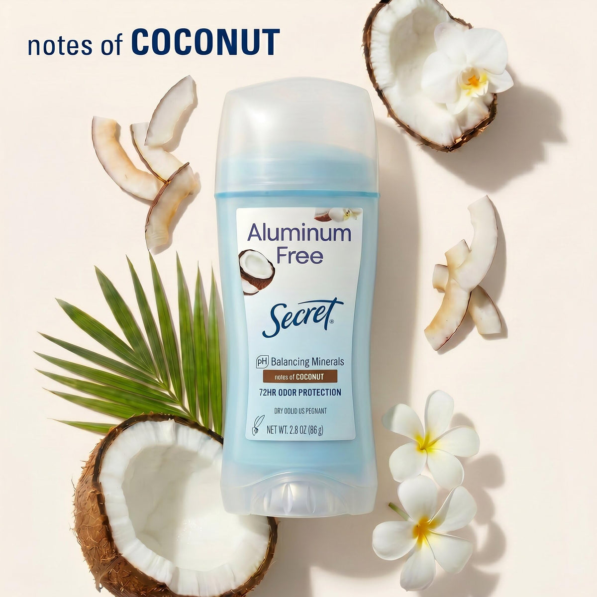Déodorant Secret Aluminium Free femme parfum noix de coco